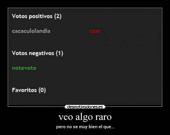 veo algo raro - 