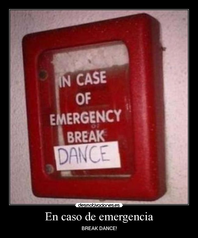 En caso de emergencia -