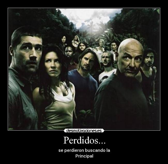 Perdidos... - se perdieron buscando la
Principal
