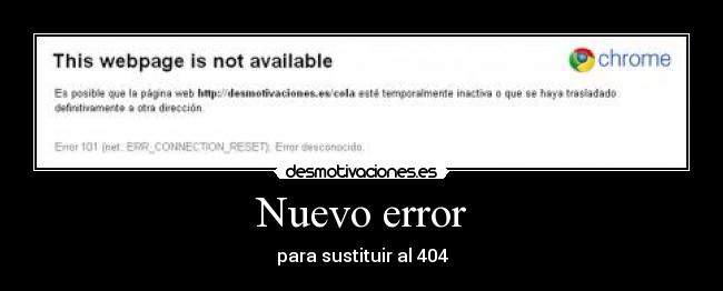 Nuevo error -