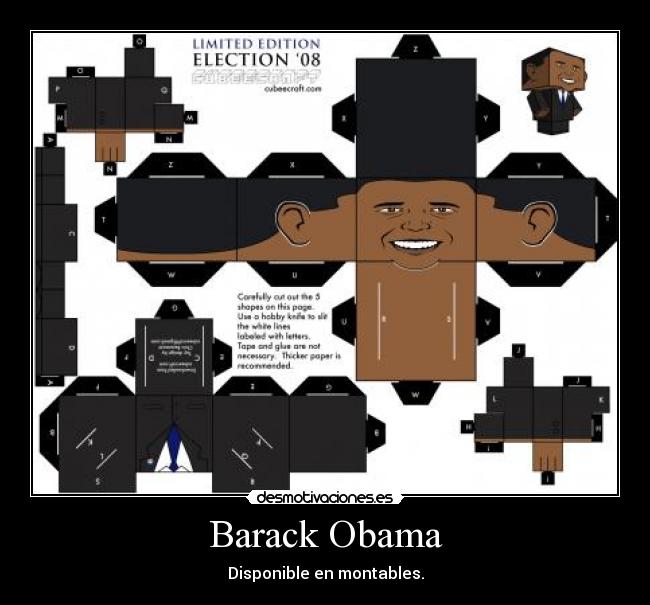 Barack Obama - Disponible en montables.