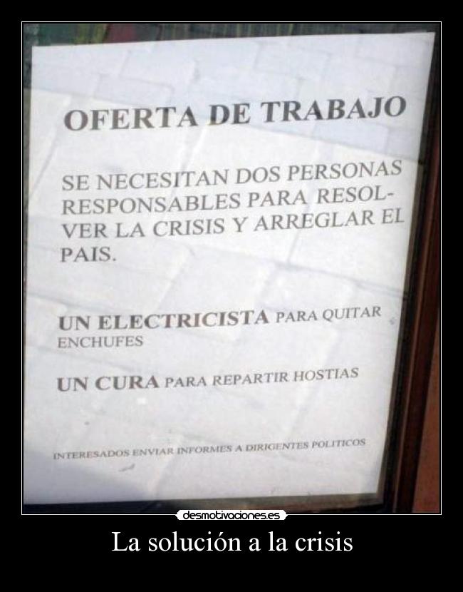 La solución a la crisis - 