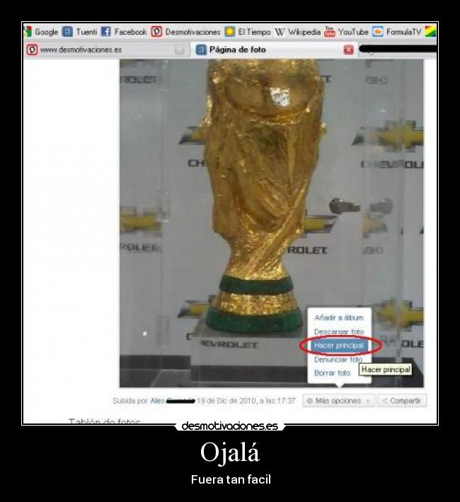 Ojalá - Fuera tan facil