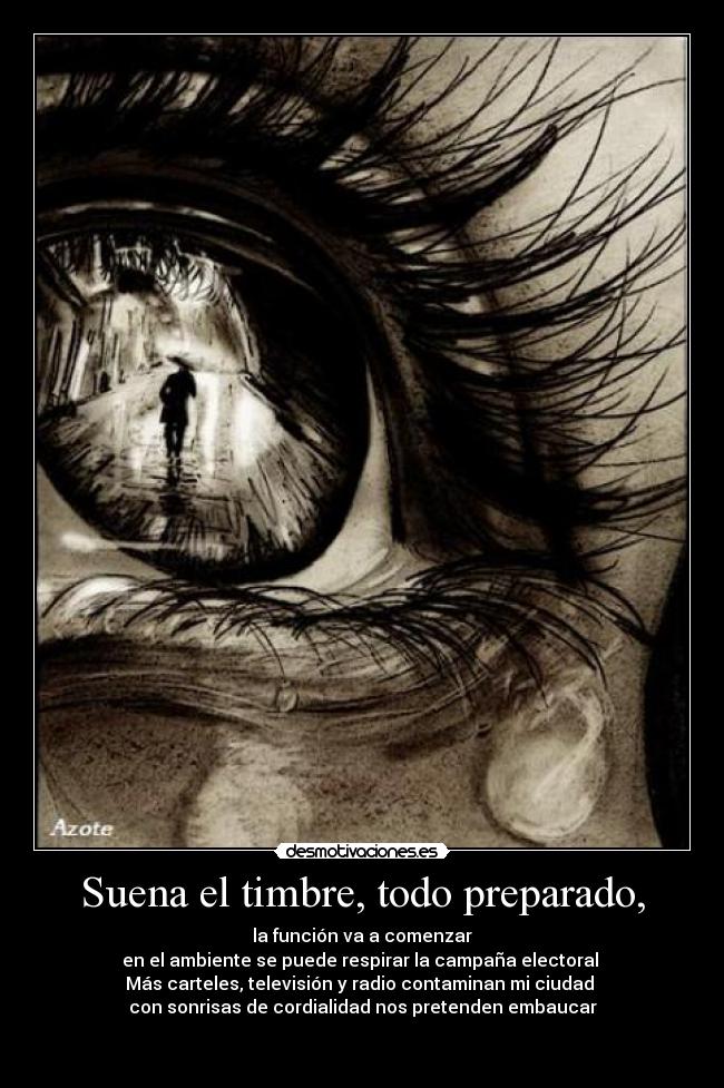 Suena el timbre, todo preparado, -