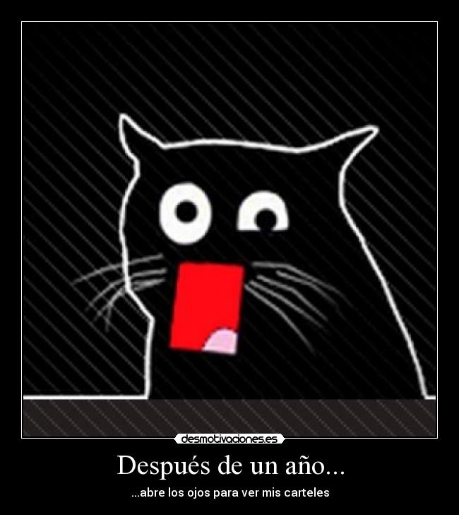 Después de un año... -