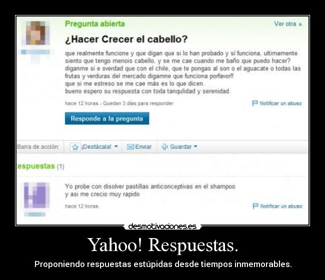 Yahoo! Respuestas. -