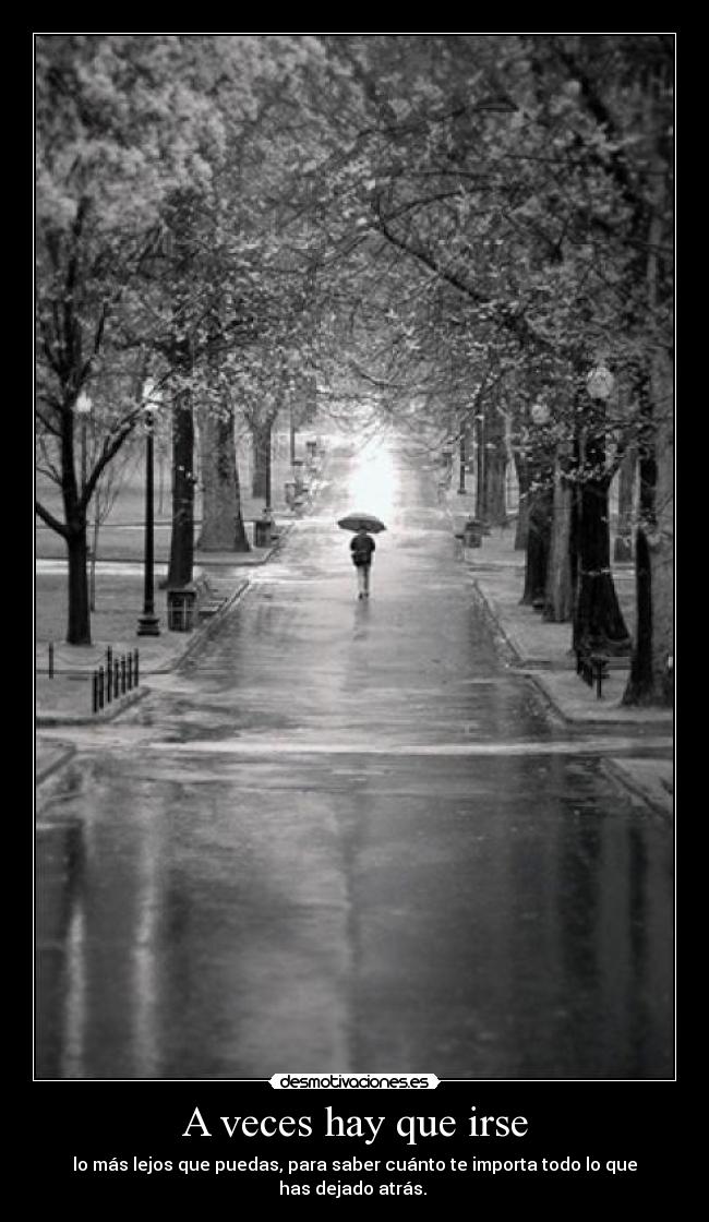 A veces hay que irse -