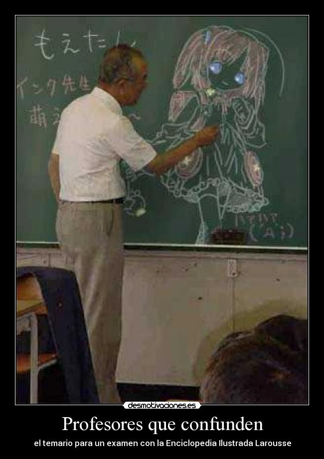 Profesores que confunden - el temario para un examen con la Enciclopedia Ilustrada Larousse
