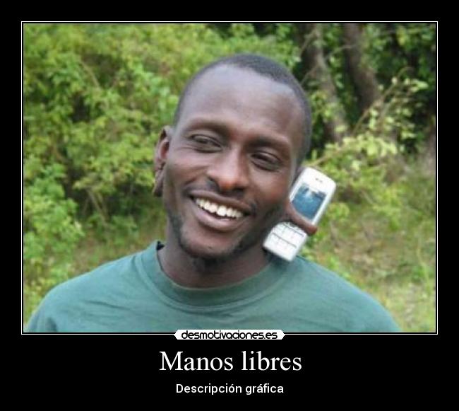 Manos libres - Descripción gráfica