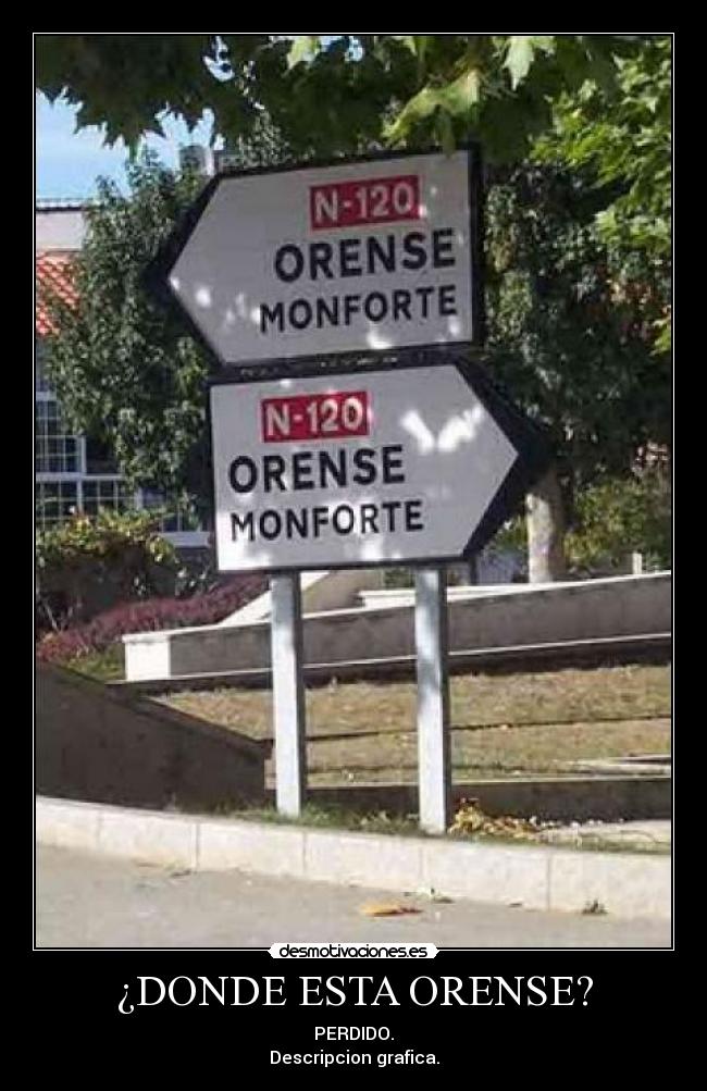 ¿DONDE ESTA ORENSE? - 