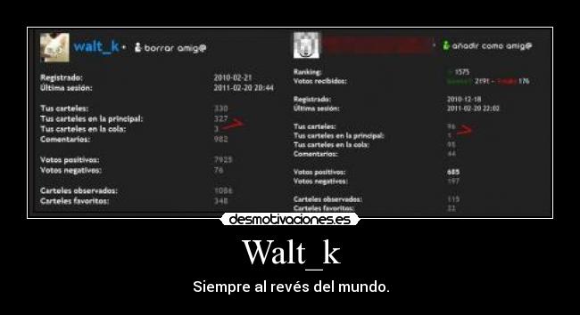 Walt_k - Siempre al revés del mundo.