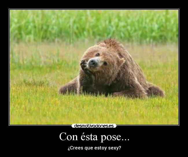 Con ésta pose... -