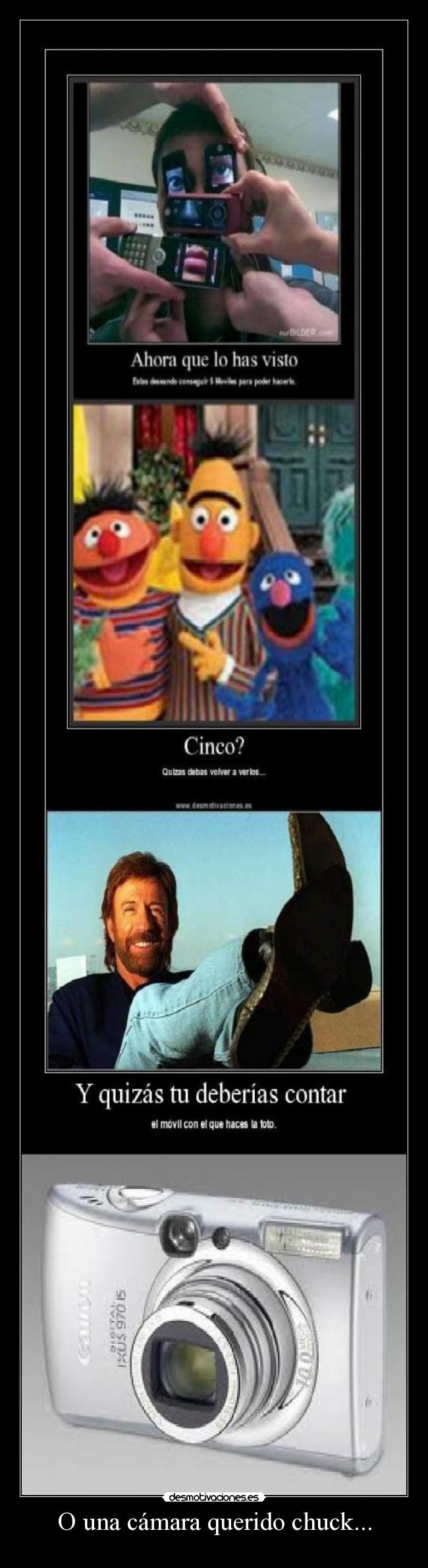 O una cámara querido chuck... -