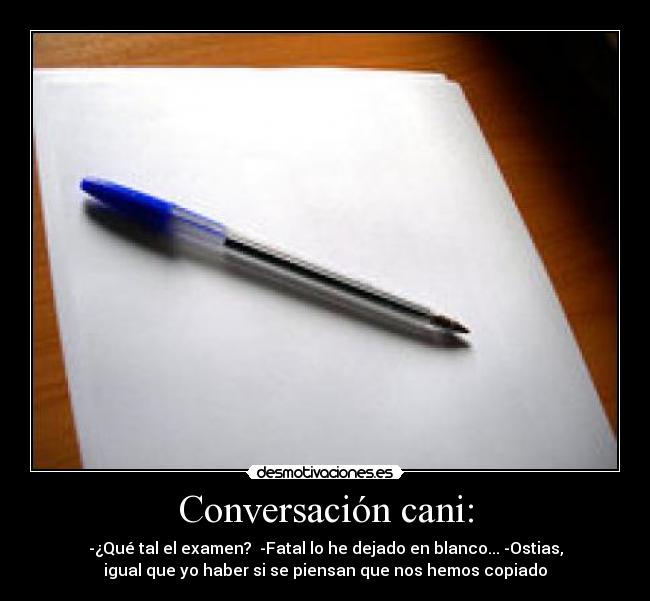 Conversación cani: - 