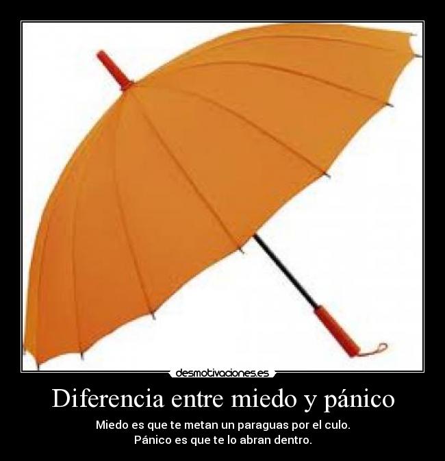 Diferencia entre miedo y pánico -