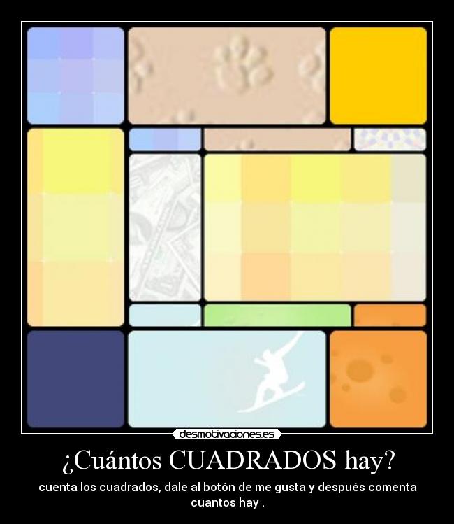 ¿Cuántos CUADRADOS hay? -