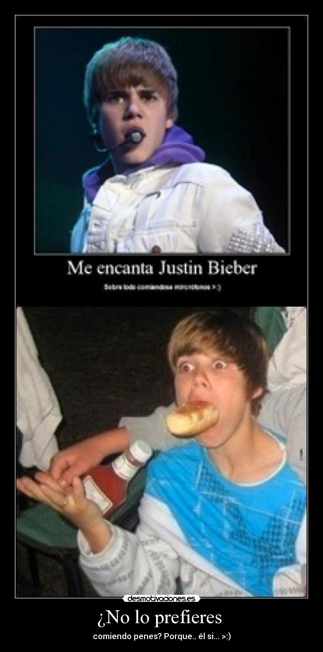 ¿No lo prefieres - comiendo penes? Porque.. él si... >:)