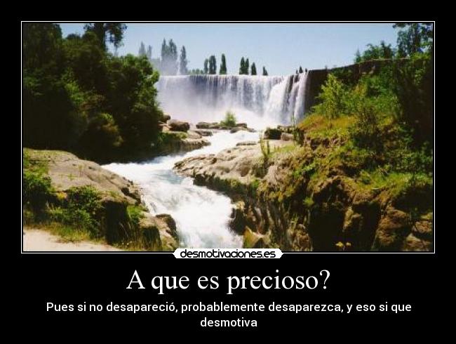 A que es precioso? -