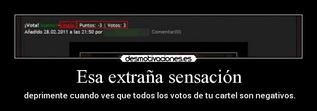 Esa extraña sensación -