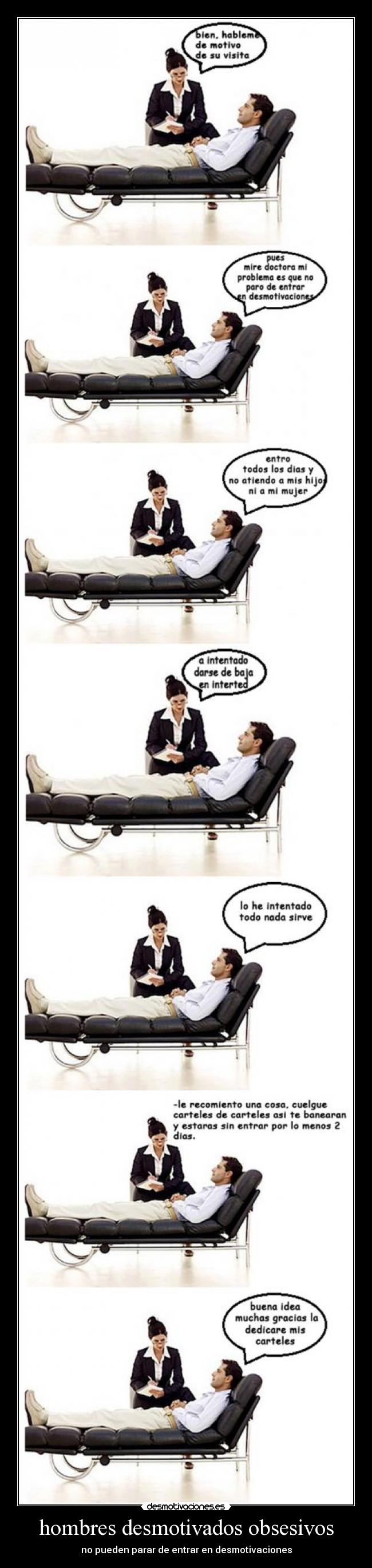 hombres desmotivados obsesivos -