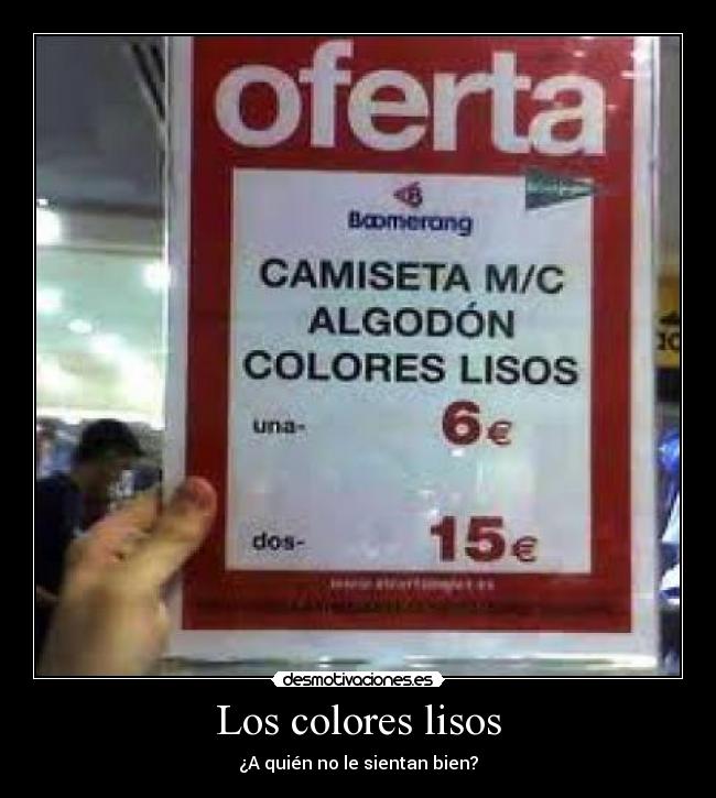 Los colores lisos - ¿A quién no le sientan bien?