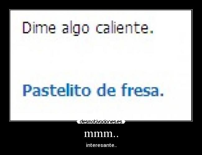 mmm.. - interesante..