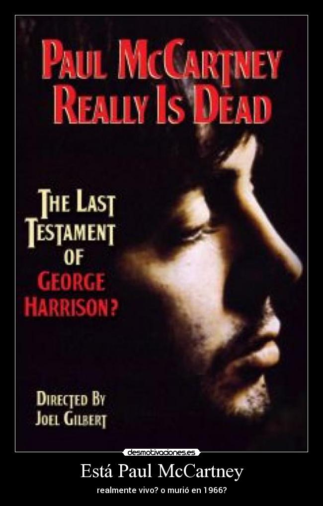 Está Paul McCartney - realmente vivo? o murió en 1966?