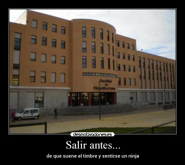 Salir antes... - 