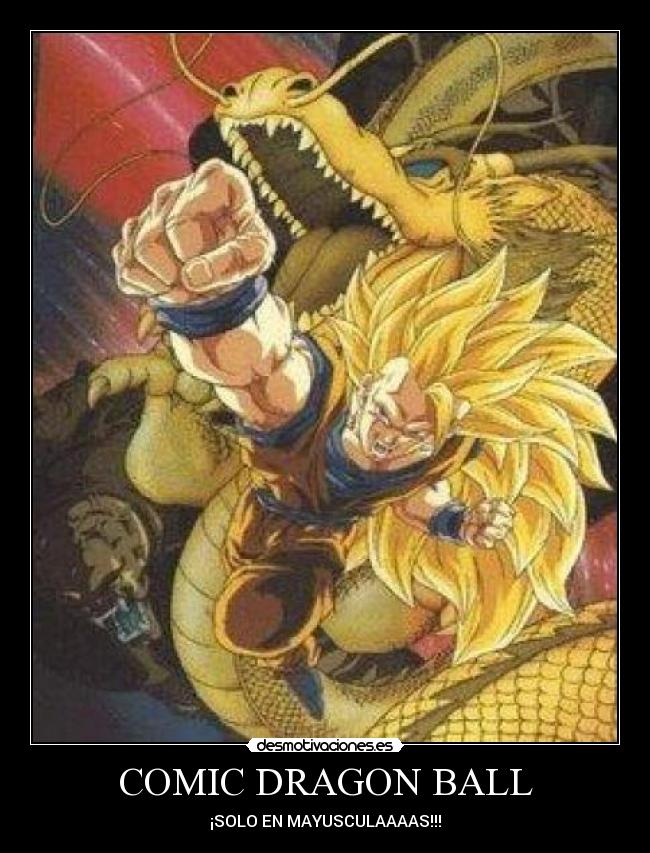 COMIC DRAGON BALL - ¡SOLO EN MAYUSCULAAAAS!!!