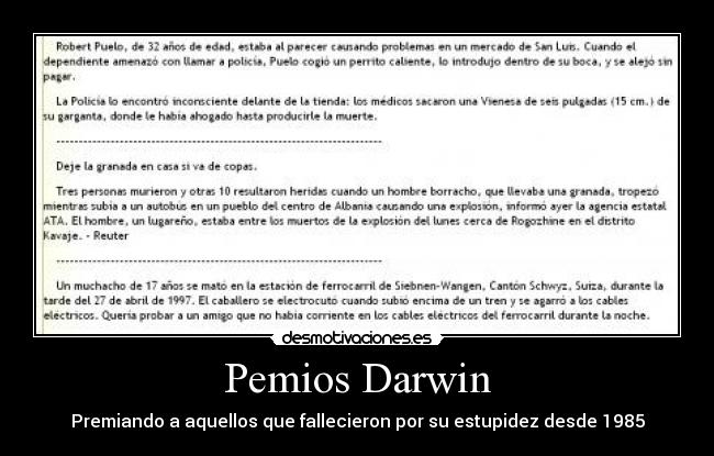carteles vease darwin awards desmotivaciones
