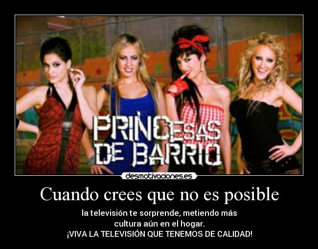 Cuando crees que no es posible -