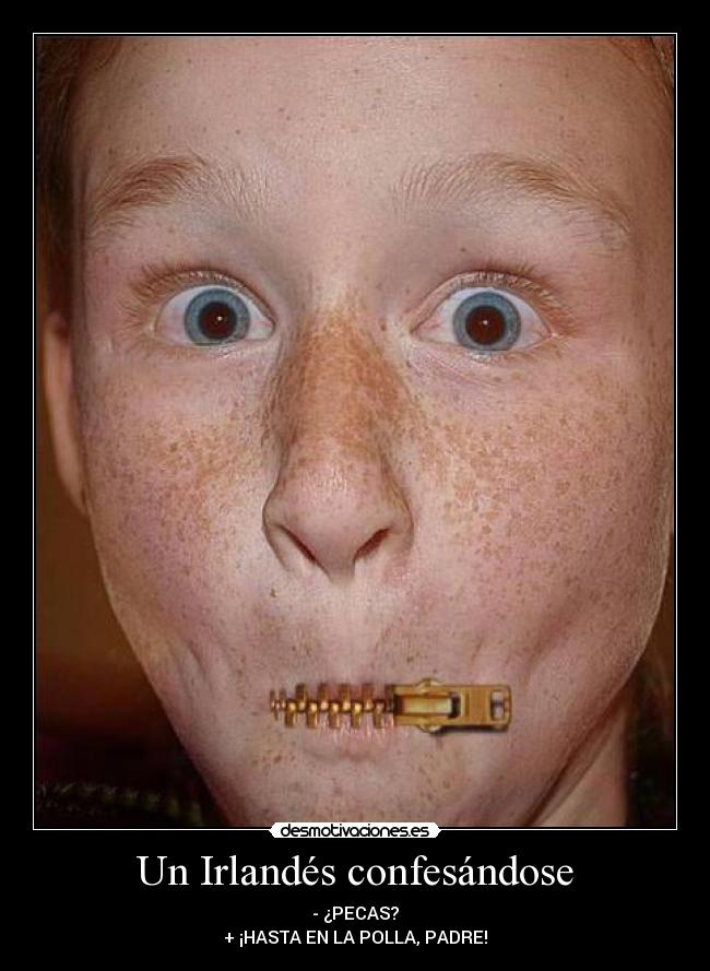 Un Irlandés confesándose -