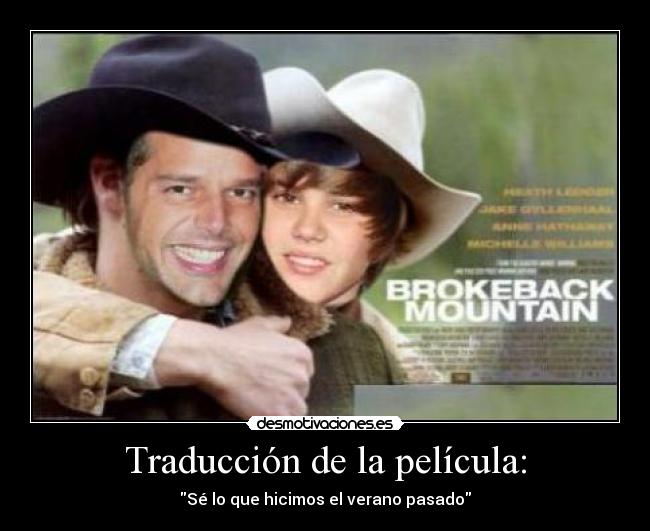 carteles justin bieber ricky martin pelicula gay desmotivaciones