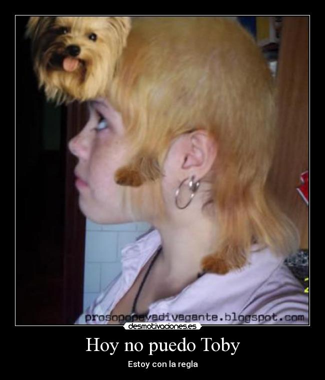 Hoy no puedo Toby - Estoy con la regla