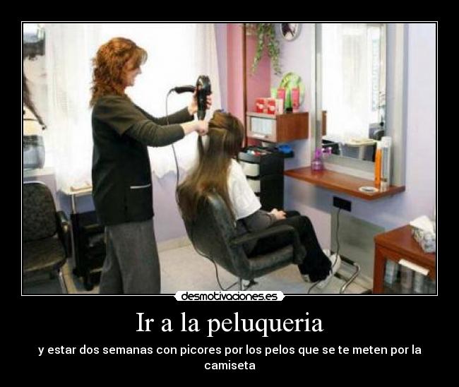 Ir a la peluqueria -