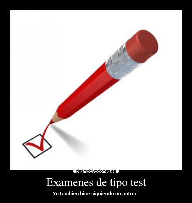 Examenes de tipo test -