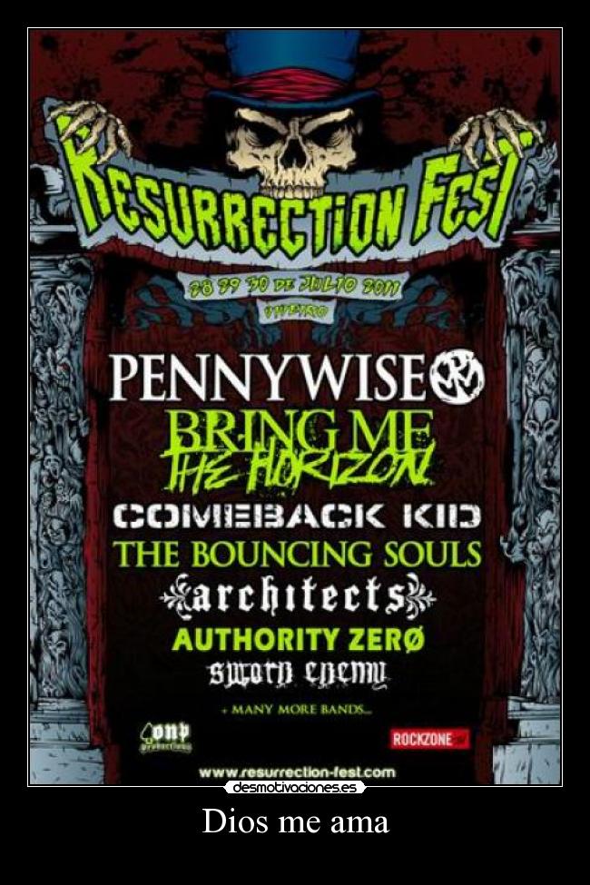 carteles dios resurrection fest desmotivaciones