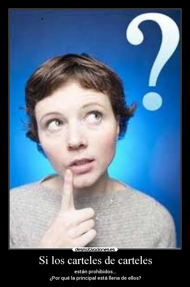 Si los carteles de carteles -