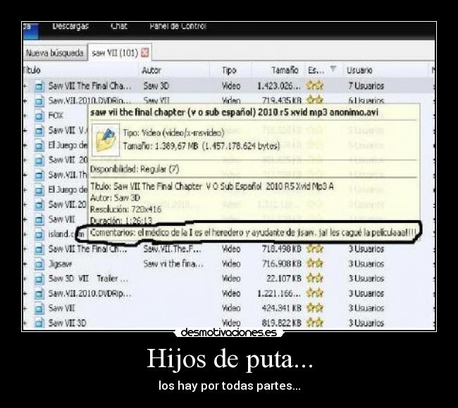 Hijos de puta... - los hay por todas partes...