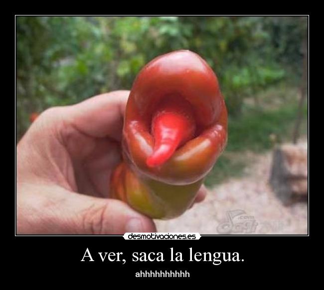 A ver, saca la lengua. -
