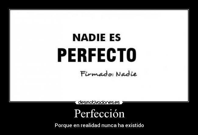 carteles perfeccion desmotivaciones