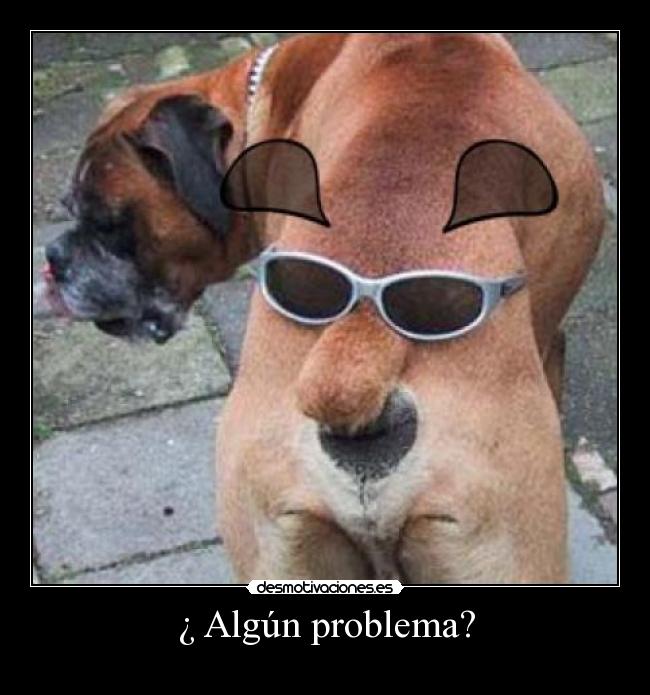 ¿ Algún problema? -