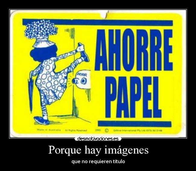 Porque hay imágenes - 