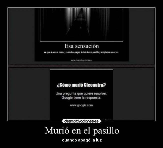 Murió en el pasillo -