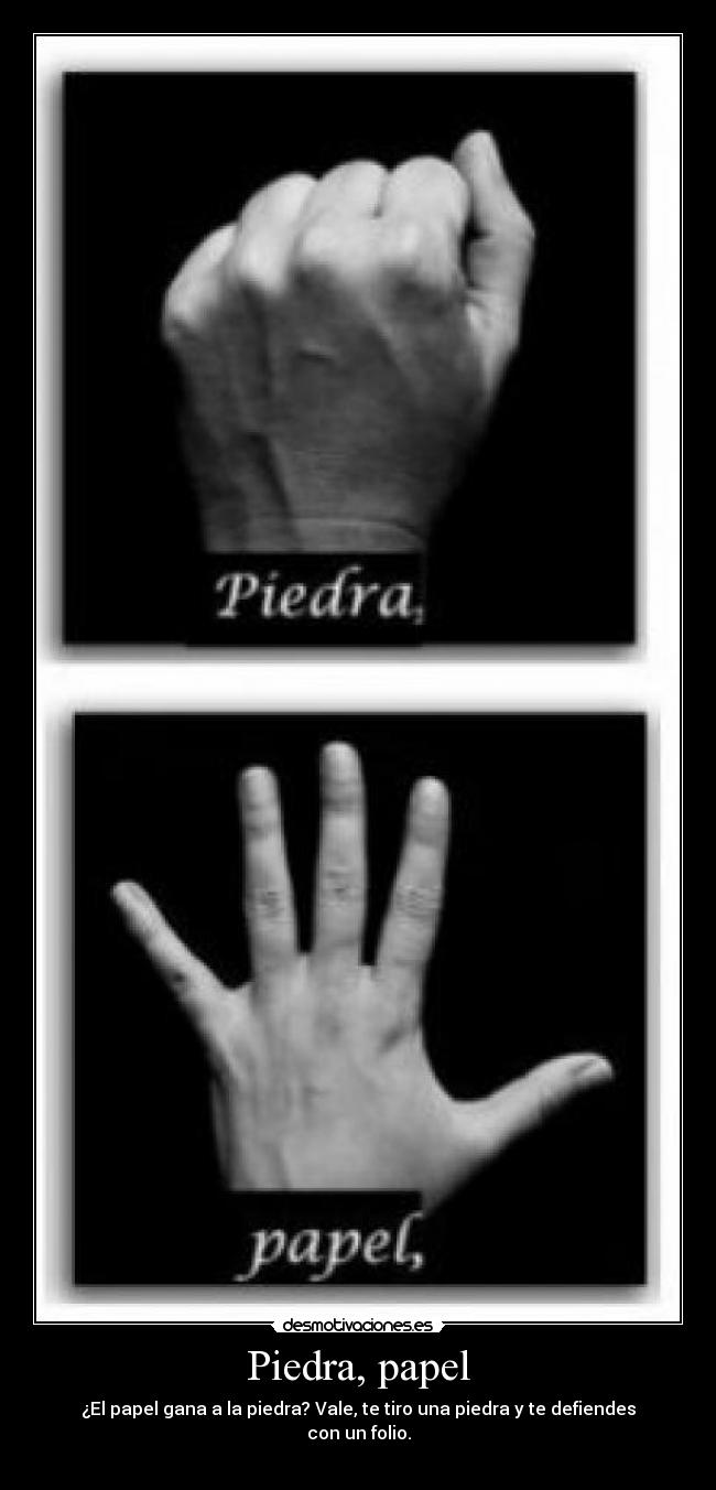 Piedra, papel - 
