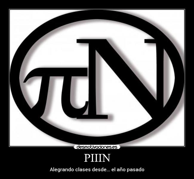 PIIIN - Alegrando clases desde... el año pasado