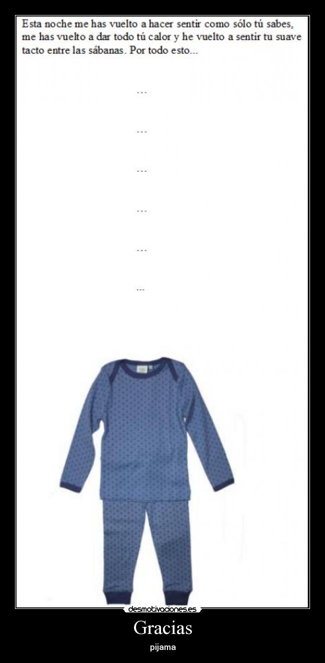 Gracias - pijama