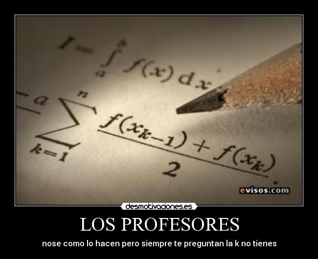 LOS PROFESORES - 