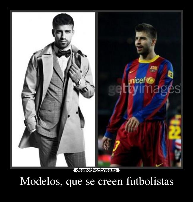 Modelos, que se creen futbolistas - 