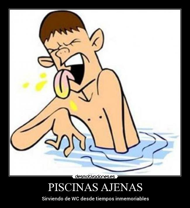 carteles piscinas ajenas desmotivaciones